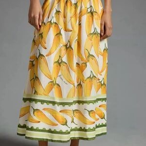 Farm Rio Pepper Printed Midi Skirt